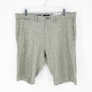 Bruno Classic Fit Washable Linen Shorts Size 34